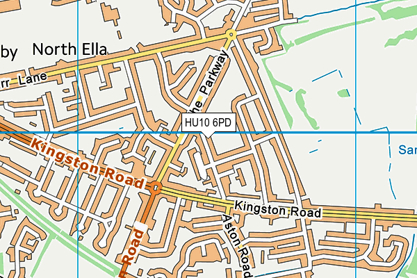 HU10 6PD map - OS VectorMap District (Ordnance Survey) HU10 6PD map - OS VectorMap District (Ordnance Survey)