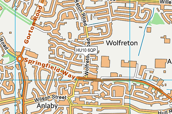 HU10 6QP map - OS VectorMap District (Ordnance Survey) HU10 6QP map - OS VectorMap District (Ordnance Survey)