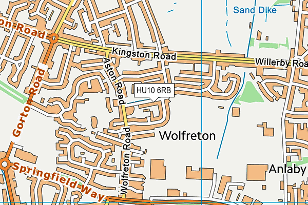 HU10 6RB map - OS VectorMap District (Ordnance Survey) HU10 6RB map - OS VectorMap District (Ordnance Survey)