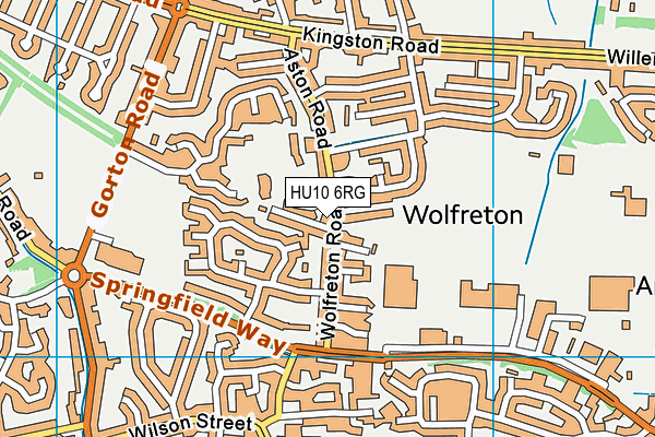 HU10 6RG map - OS VectorMap District (Ordnance Survey) HU10 6RG map - OS VectorMap District (Ordnance Survey)