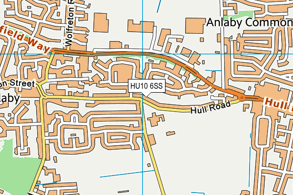 HU10 6SS map - OS VectorMap District (Ordnance Survey) HU10 6SS map - OS VectorMap District (Ordnance Survey)