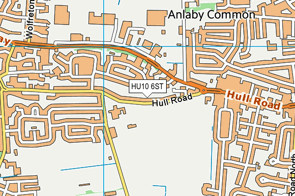 HU10 6ST map - OS VectorMap District (Ordnance Survey) HU10 6ST map - OS VectorMap District (Ordnance Survey)