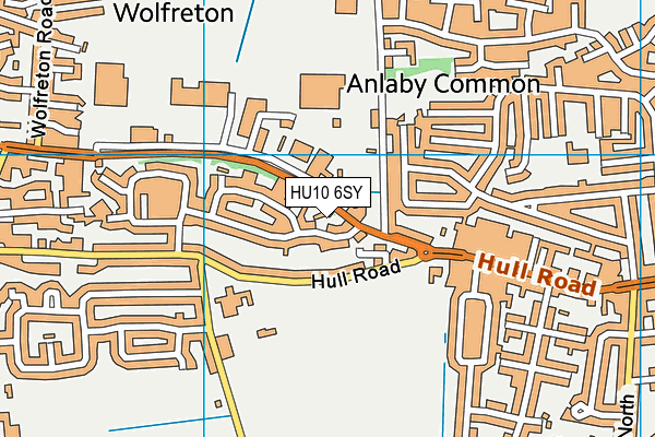HU10 6SY map - OS VectorMap District (Ordnance Survey) HU10 6SY map - OS VectorMap District (Ordnance Survey)