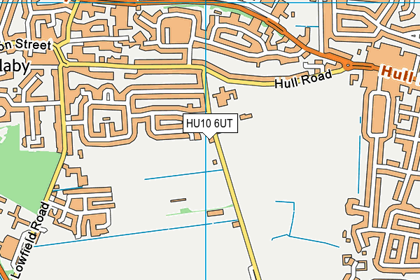 HU10 6UT map - OS VectorMap District (Ordnance Survey) HU10 6UT map - OS VectorMap District (Ordnance Survey)