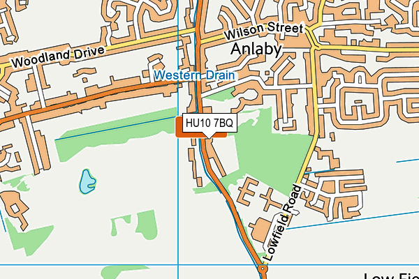 HU10 7BQ map - OS VectorMap District (Ordnance Survey) HU10 7BQ map - OS VectorMap District (Ordnance Survey)