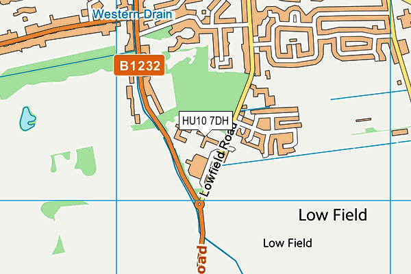 HU10 7DH map - OS VectorMap District (Ordnance Survey) HU10 7DH map - OS VectorMap District (Ordnance Survey)