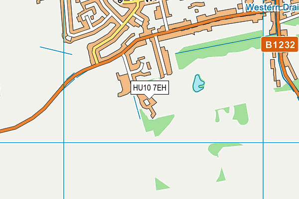 HU10 7EH map - OS VectorMap District (Ordnance Survey) HU10 7EH map - OS VectorMap District (Ordnance Survey)