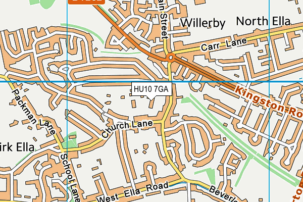 HU10 7GA map - OS VectorMap District (Ordnance Survey) HU10 7GA map - OS VectorMap District (Ordnance Survey)