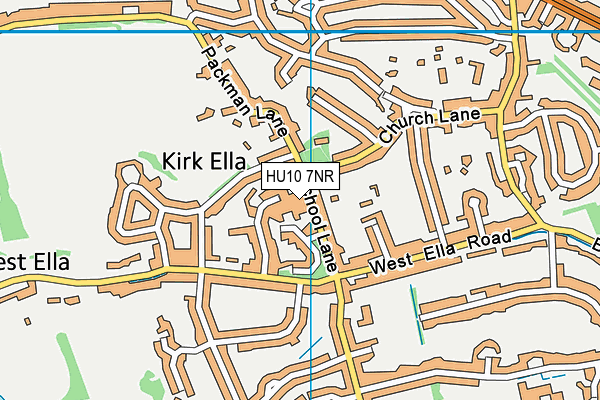 HU10 7NR map - OS VectorMap District (Ordnance Survey)