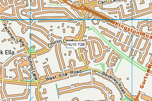 HU10 7QB map - OS VectorMap District (Ordnance Survey) HU10 7QB map - OS VectorMap District (Ordnance Survey)