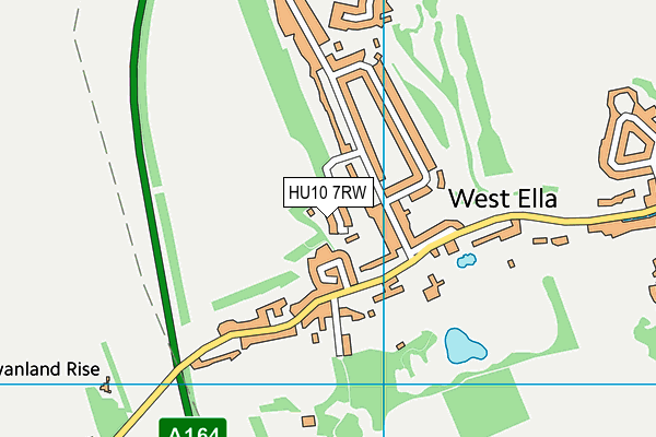 HU10 7RW map - OS VectorMap District (Ordnance Survey) HU10 7RW map - OS VectorMap District (Ordnance Survey)