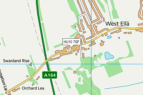 HU10 7SF map - OS VectorMap District (Ordnance Survey) HU10 7SF map - OS VectorMap District (Ordnance Survey)