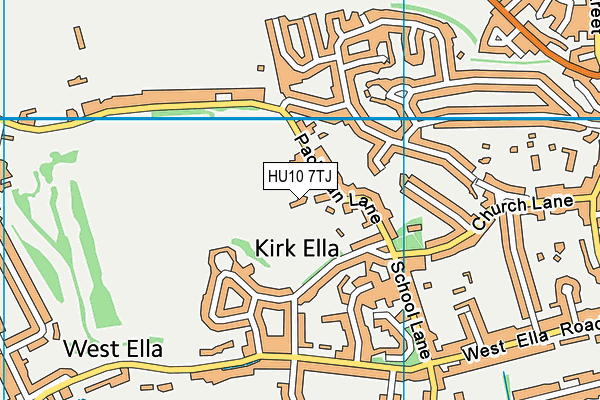 HU10 7TJ map - OS VectorMap District (Ordnance Survey) HU10 7TJ map - OS VectorMap District (Ordnance Survey)
