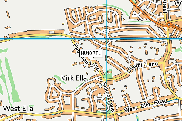 HU10 7TL map - OS VectorMap District (Ordnance Survey) HU10 7TL map - OS VectorMap District (Ordnance Survey)