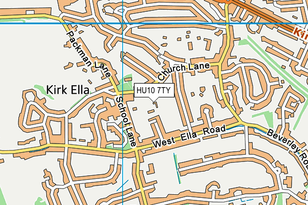 HU10 7TY map - OS VectorMap District (Ordnance Survey) HU10 7TY map - OS VectorMap District (Ordnance Survey)