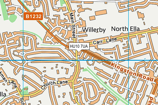 HU10 7UA map - OS VectorMap District (Ordnance Survey) HU10 7UA map - OS VectorMap District (Ordnance Survey)