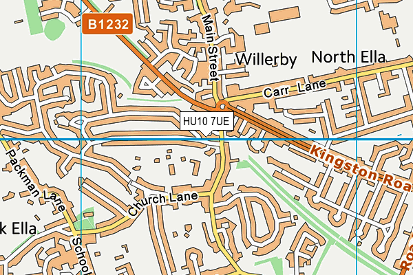 HU10 7UE map - OS VectorMap District (Ordnance Survey) HU10 7UE map - OS VectorMap District (Ordnance Survey)