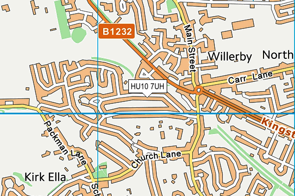 HU10 7UH map - OS VectorMap District (Ordnance Survey) HU10 7UH map - OS VectorMap District (Ordnance Survey)