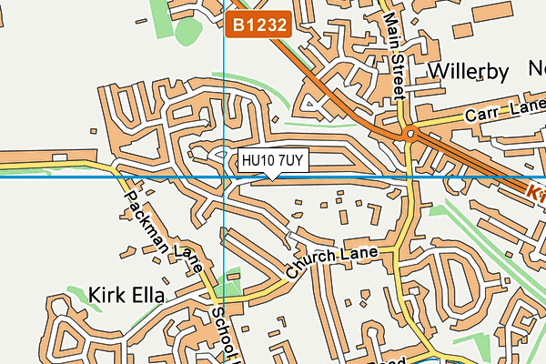 HU10 7UY map - OS VectorMap District (Ordnance Survey) HU10 7UY map - OS VectorMap District (Ordnance Survey)