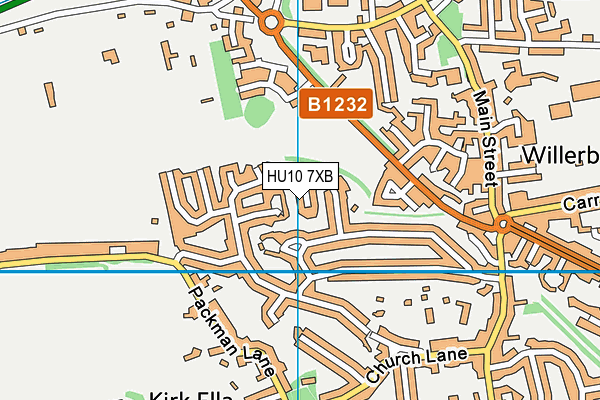 HU10 7XB map - OS VectorMap District (Ordnance Survey) HU10 7XB map - OS VectorMap District (Ordnance Survey)