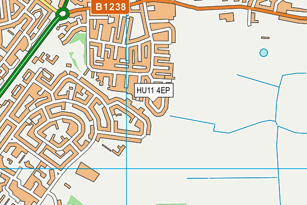 HU11 4EP map - OS VectorMap District (Ordnance Survey) HU11 4EP map - OS VectorMap District (Ordnance Survey)