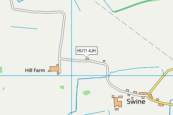HU11 4JH map - OS VectorMap District (Ordnance Survey) HU11 4JH map - OS VectorMap District (Ordnance Survey)