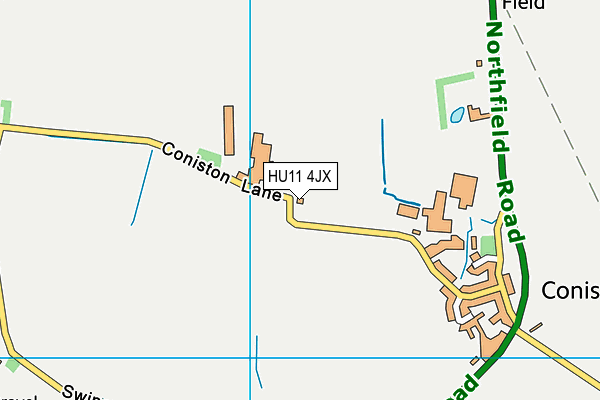 HU11 4JX map - OS VectorMap District (Ordnance Survey) HU11 4JX map - OS VectorMap District (Ordnance Survey)