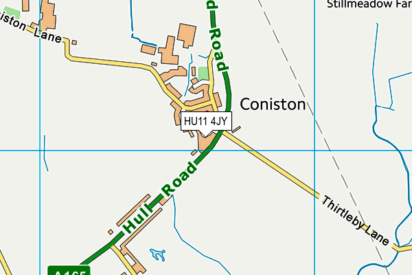 HU11 4JY map - OS VectorMap District (Ordnance Survey) HU11 4JY map - OS VectorMap District (Ordnance Survey)