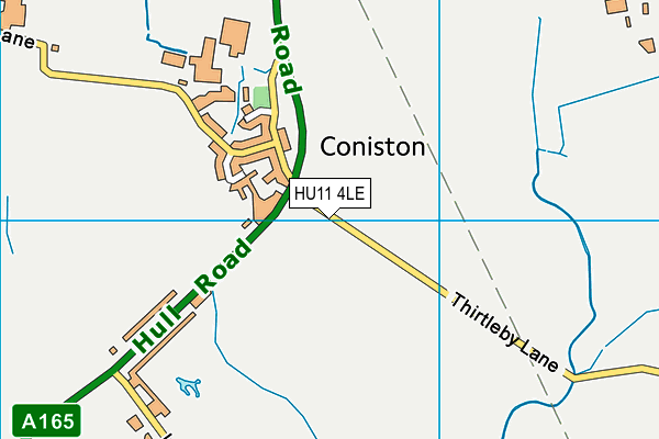 HU11 4LE map - OS VectorMap District (Ordnance Survey) HU11 4LE map - OS VectorMap District (Ordnance Survey)