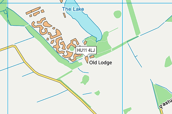 HU11 4LJ map - OS VectorMap District (Ordnance Survey) HU11 4LJ map - OS VectorMap District (Ordnance Survey)
