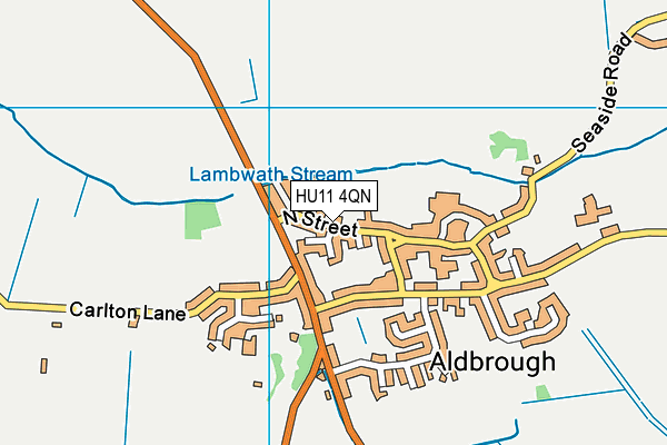 HU11 4QN map - OS VectorMap District (Ordnance Survey)