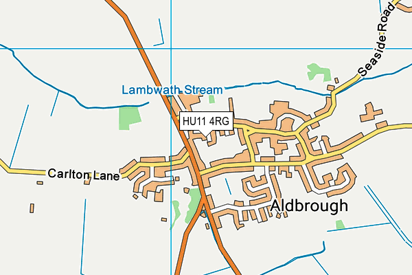 HU11 4RG map - OS VectorMap District (Ordnance Survey)