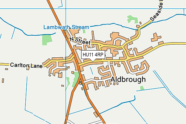 HU11 4RP map - OS VectorMap District (Ordnance Survey)