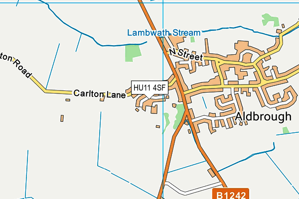 HU11 4SF map - OS VectorMap District (Ordnance Survey) HU11 4SF map - OS VectorMap District (Ordnance Survey)