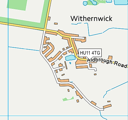 HU11 4TG map - OS VectorMap District (Ordnance Survey) HU11 4TG map - OS VectorMap District (Ordnance Survey)