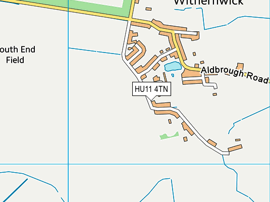 HU11 4TN map - OS VectorMap District (Ordnance Survey)