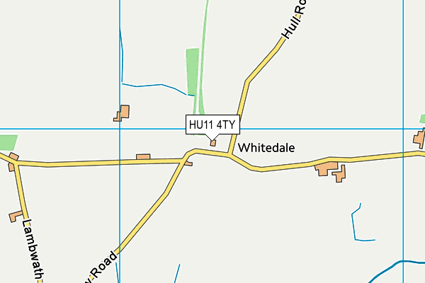 HU11 4TY map - OS VectorMap District (Ordnance Survey) HU11 4TY map - OS VectorMap District (Ordnance Survey)