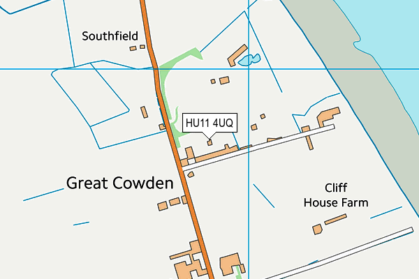 HU11 4UQ map - OS VectorMap District (Ordnance Survey)