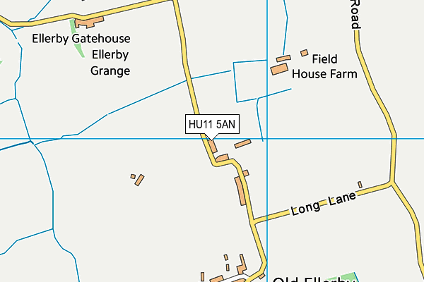HU11 5AN map - OS VectorMap District (Ordnance Survey) HU11 5AN map - OS VectorMap District (Ordnance Survey)