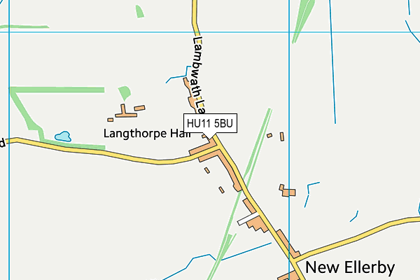 HU11 5BU map - OS VectorMap District (Ordnance Survey) HU11 5BU map - OS VectorMap District (Ordnance Survey)