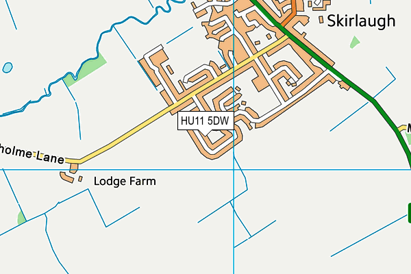 HU11 5DW map - OS VectorMap District (Ordnance Survey) HU11 5DW map - OS VectorMap District (Ordnance Survey)