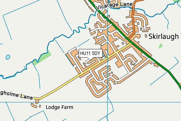 HU11 5DY map - OS VectorMap District (Ordnance Survey) HU11 5DY map - OS VectorMap District (Ordnance Survey)