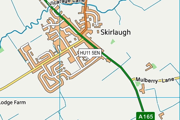 HU11 5EN map - OS VectorMap District (Ordnance Survey) HU11 5EN map - OS VectorMap District (Ordnance Survey)