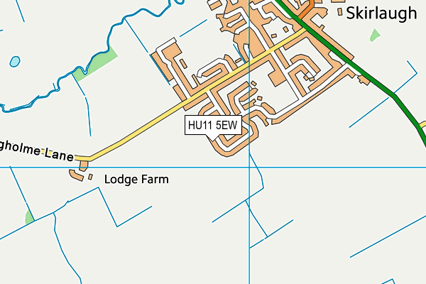 HU11 5EW map - OS VectorMap District (Ordnance Survey) HU11 5EW map - OS VectorMap District (Ordnance Survey)