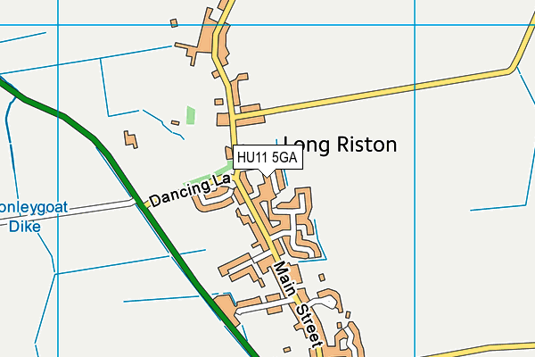 HU11 5GA map - OS VectorMap District (Ordnance Survey) HU11 5GA map - OS VectorMap District (Ordnance Survey)