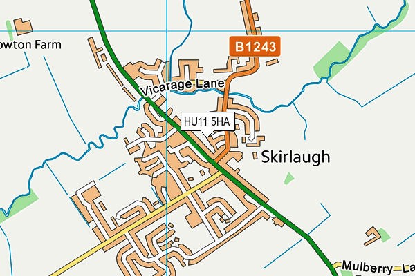 HU11 5HA map - OS VectorMap District (Ordnance Survey) HU11 5HA map - OS VectorMap District (Ordnance Survey)