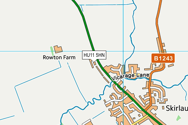 HU11 5HN map - OS VectorMap District (Ordnance Survey) HU11 5HN map - OS VectorMap District (Ordnance Survey)