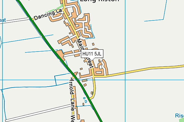 HU11 5JL map - OS VectorMap District (Ordnance Survey) HU11 5JL map - OS VectorMap District (Ordnance Survey)