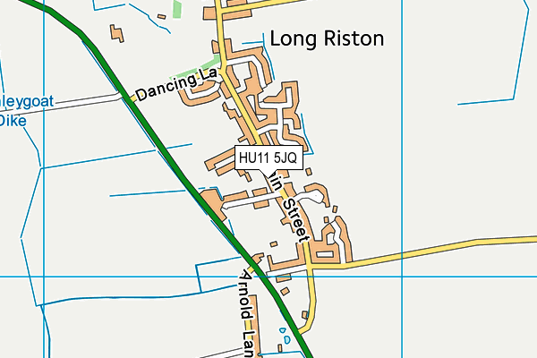 HU11 5JQ map - OS VectorMap District (Ordnance Survey) HU11 5JQ map - OS VectorMap District (Ordnance Survey)