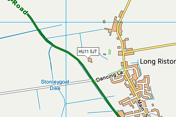 HU11 5JT map - OS VectorMap District (Ordnance Survey) HU11 5JT map - OS VectorMap District (Ordnance Survey)
